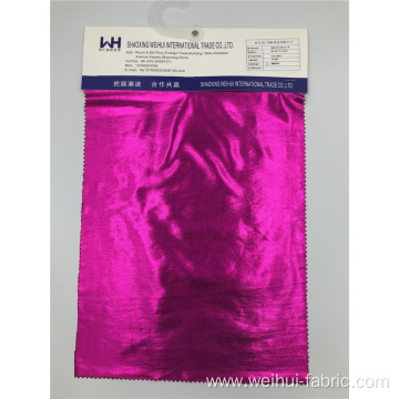 Reliable Quality Knitted Fabric T/SP Bronzing Purple Fabrics